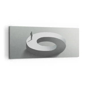 Lærredstryk - Billede på lærred - Og vær klog - 120x50 cm