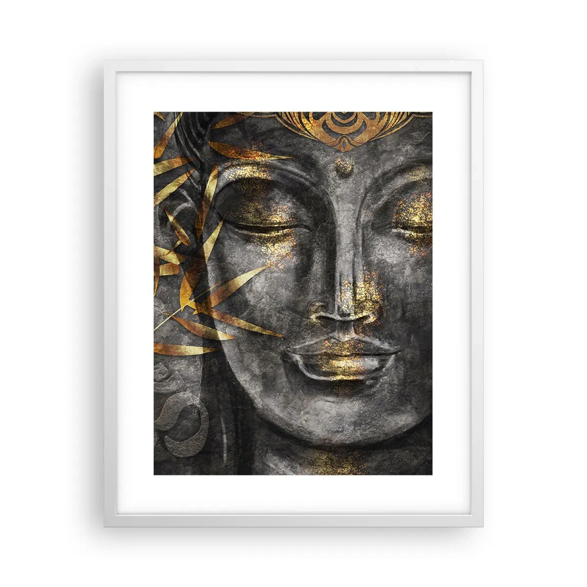 Plakat i hvid ramme - Mærk freden - 40x50 cm