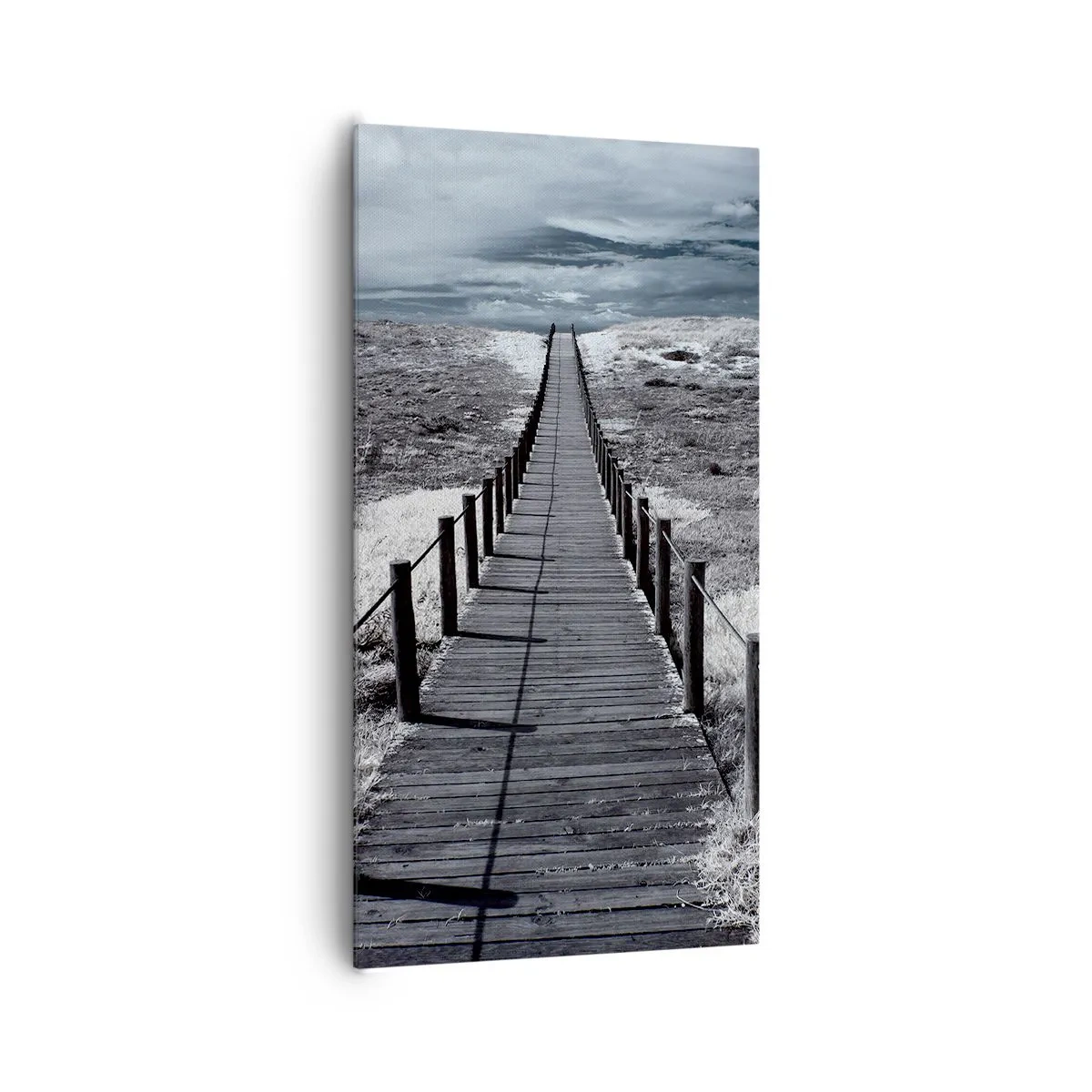 Lærredstryk - Billede på lærred - Lige ved kysten - 65x120 cm