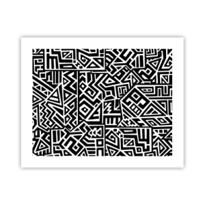 Plakat - Præcolumbiansk sammensætning - 50x40 cm