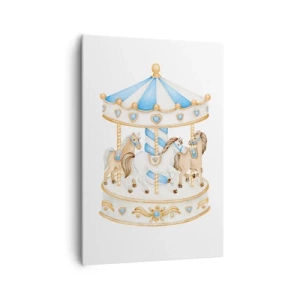 Lærredstryk - Billede på lærred - Sød barndom - 70x100 cm