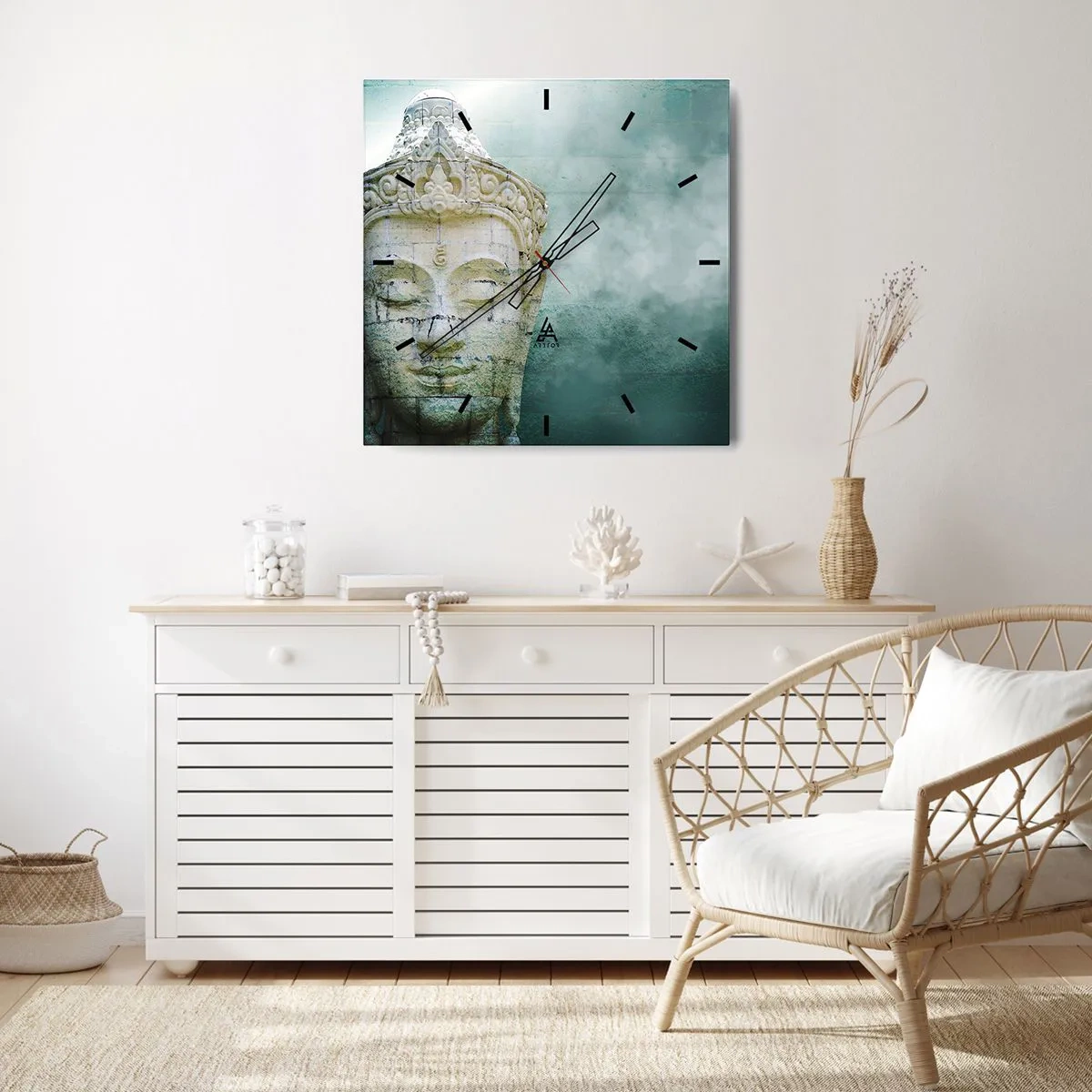 Vægur, Uret - På jagt efter lys - 40x40 cm