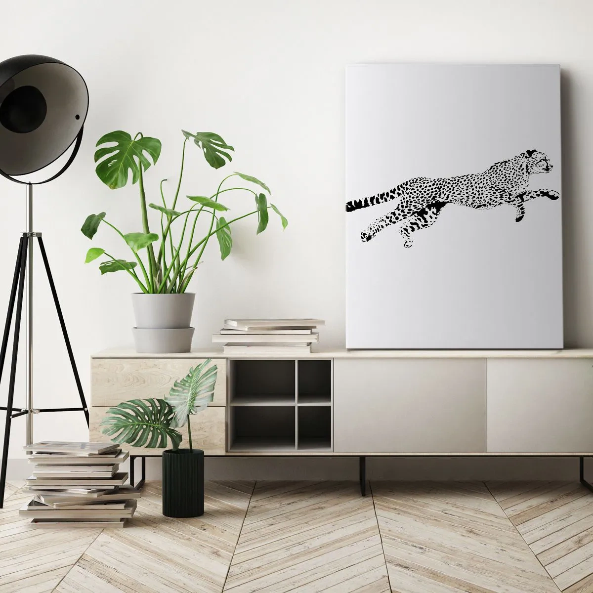 Lærredstryk - Billede på lærred - Den hurtigste på Jorden - 50x70 cm