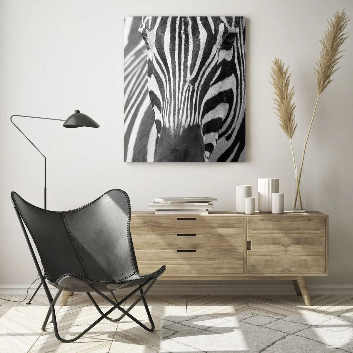 Billede på glas - Verden er sort og hvid - 50x70 cm