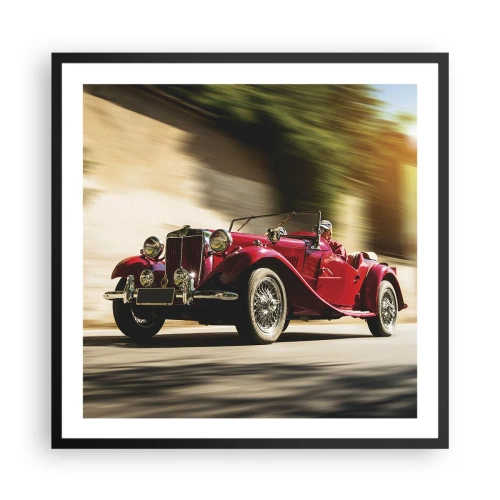 Plakat i sort ramme - Smukkere end Nike fra Samothrake - 60x60 cm