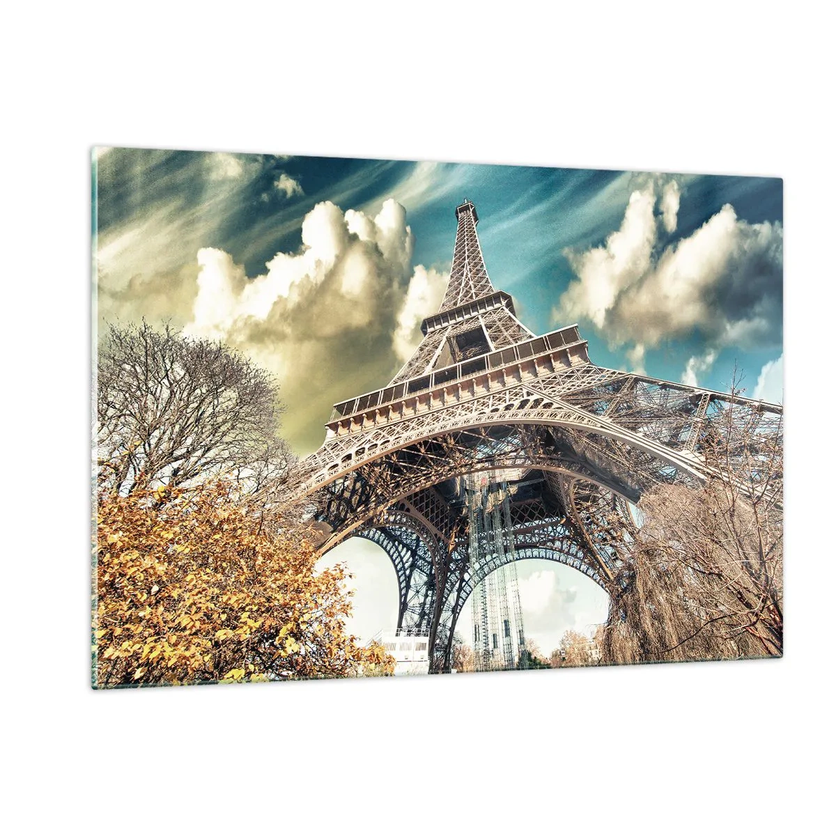 Billede på glas - Og i efteråret i Paris... - 120x80 cm
