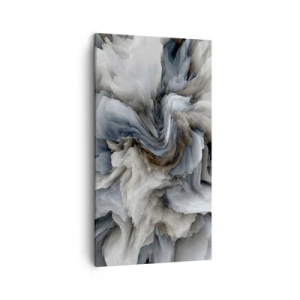 Lærredstryk - Billede på lærred - Sten og blomst - 45x80 cm