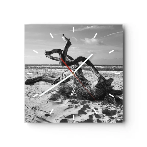 Vægur, Uret - Havets skulptur - 30x30 cm