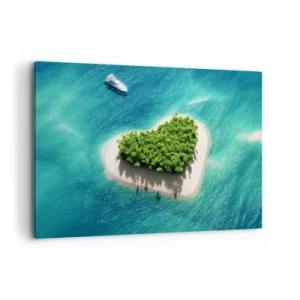 Lærredstryk - Billede på lærred - Jeg elsker sommeren - 120x80 cm