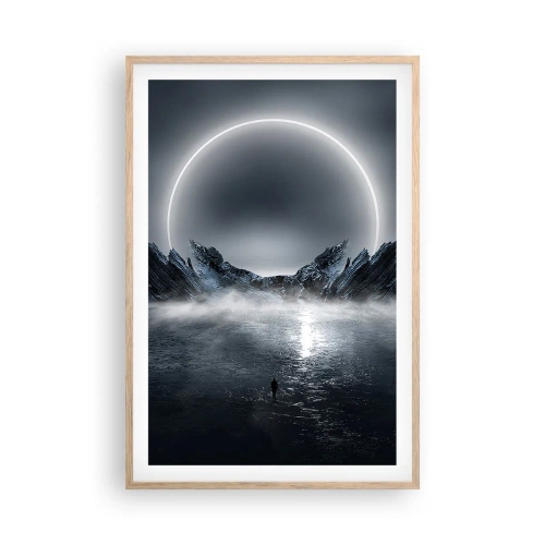 Plakat i ramme af lyst egetræ - En finale på en historie - 61x91 cm