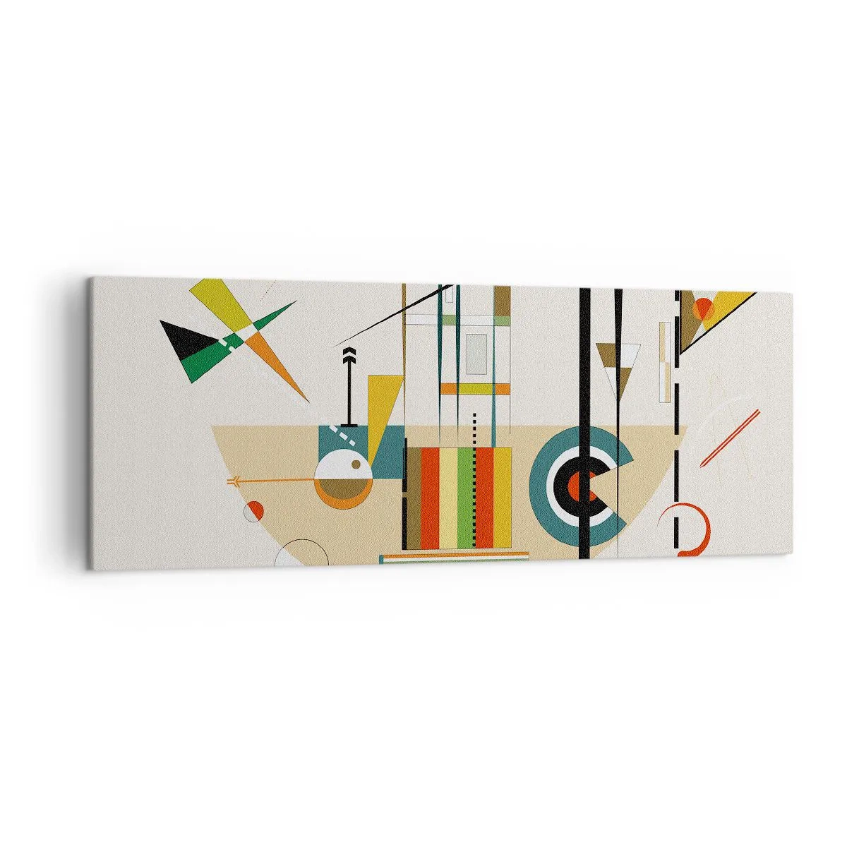 Lærredstryk - Billede på lærred - Og verden griner - 140x50 cm