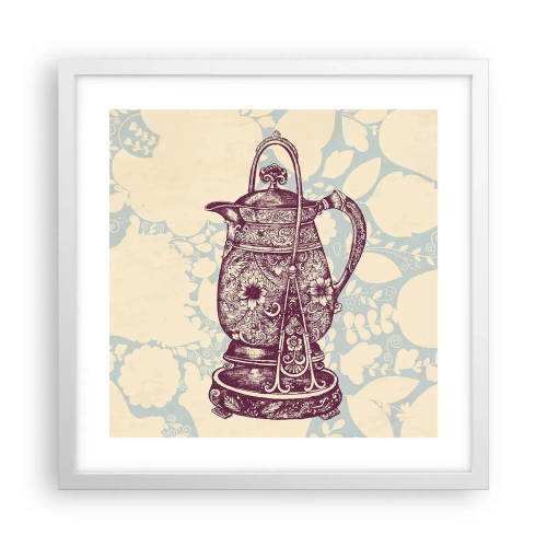 Plakat i hvid ramme - Skønheden i hverdagslivet - 40x40 cm