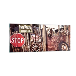 Billede på glas - Og tiden er stoppet - 100x40 cm