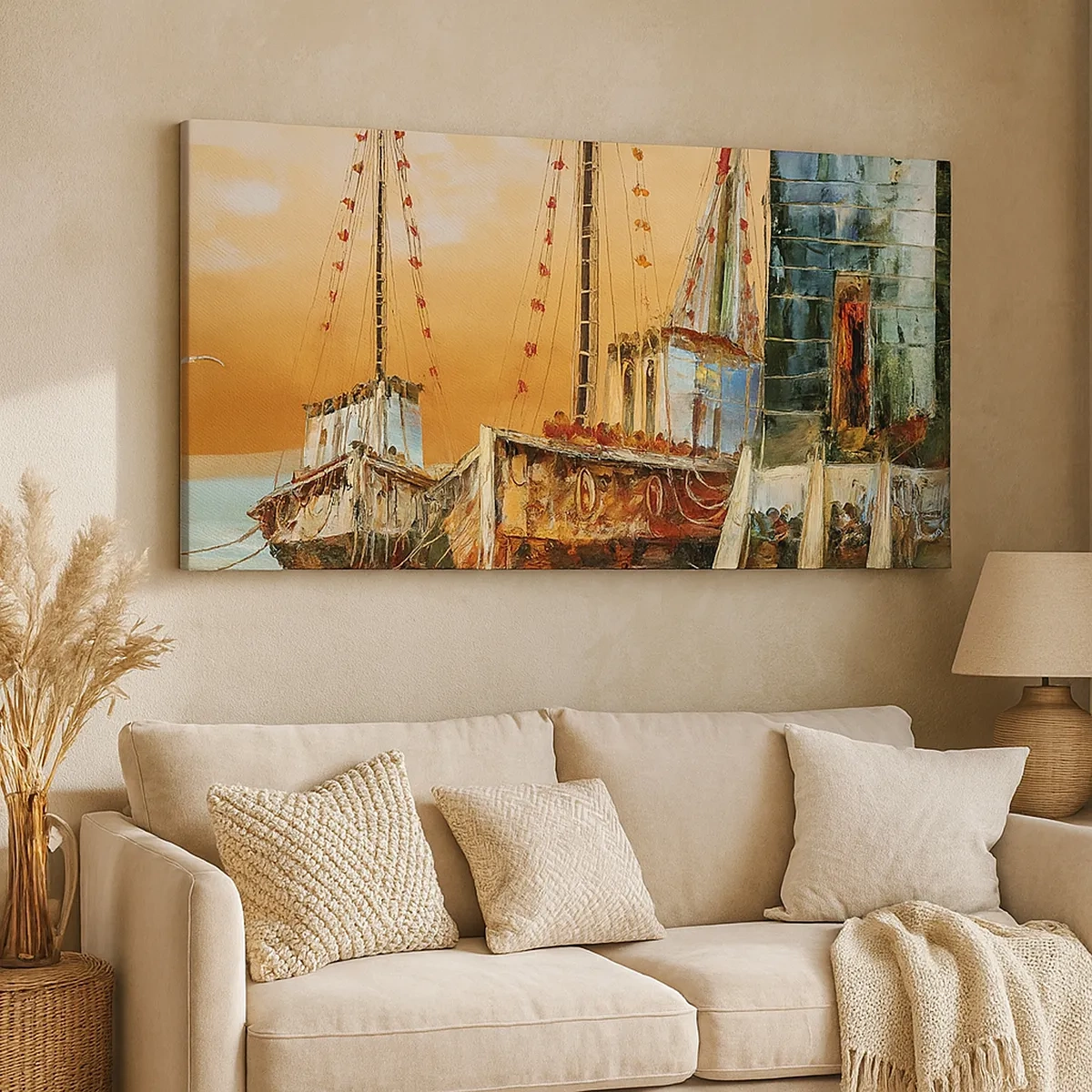 Lærredstryk - Billede på lærred - Fredelig tilbagevenden - 30x30 cm