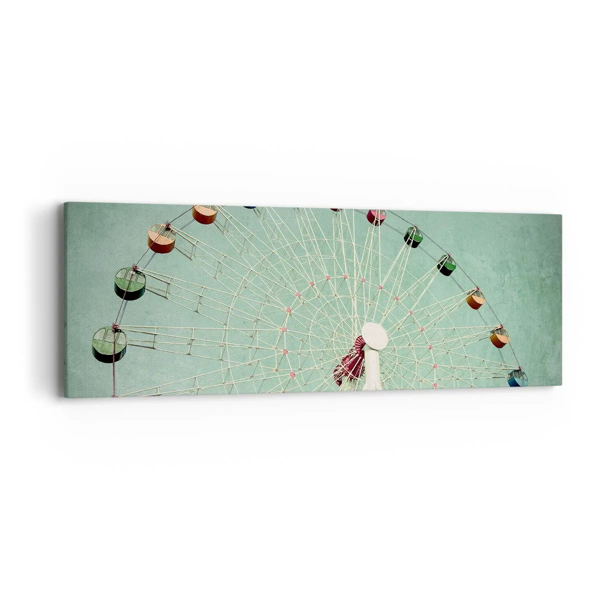 Lærredstryk - Billede på lærred - Vi inviterer dig til at lege - 90x30 cm