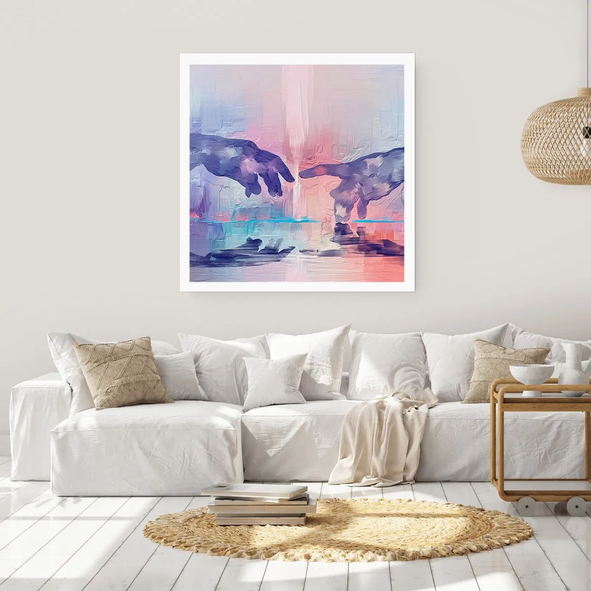 Plakat - Den guddommelige gnist af liv - 30x30 cm