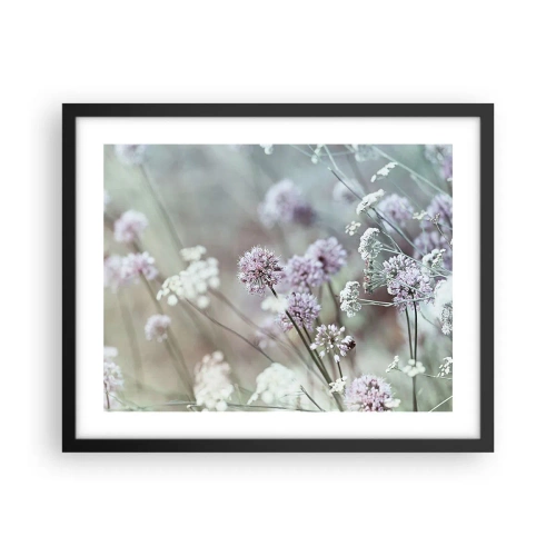 Plakat i sort ramme - Søde filigranurter - 50x40 cm