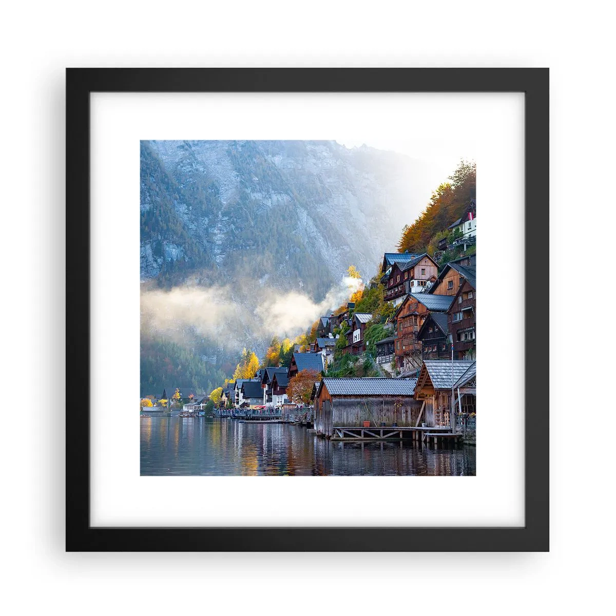 Plakat i sort ramme - Alpine climes - 30x30 cm