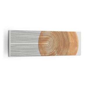 Lærredstryk - Billede på lærred - En solrig komposition - 160x50 cm