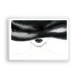 Plakat i hvid ramme - Et sensuelt mysterium - 100x70 cm
