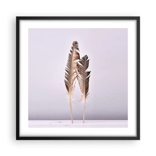 Plakat i sort ramme - Mod intetheden - 50x50 cm