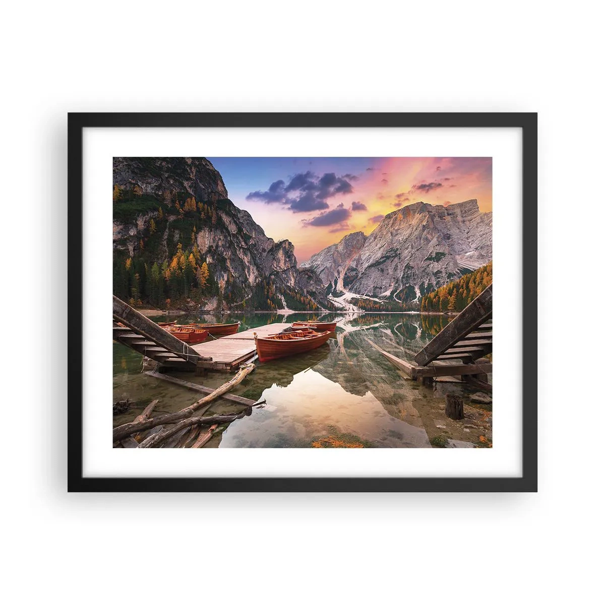 Plakat i sort ramme - Dagens løfte - 50x40 cm