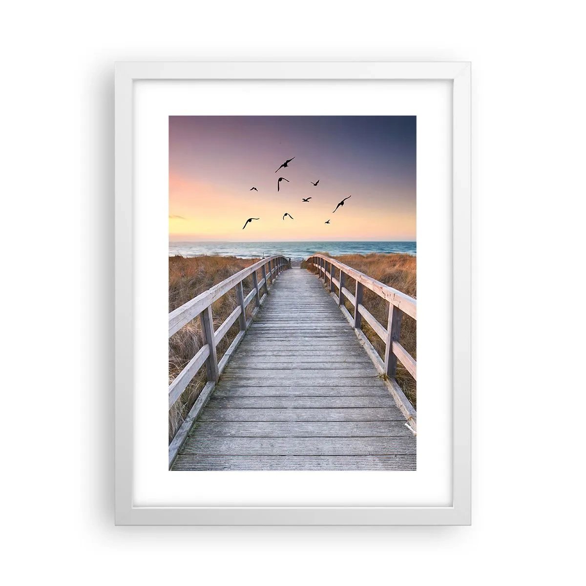 Plakat i hvid ramme - Rummet med højder - 30x40 cm