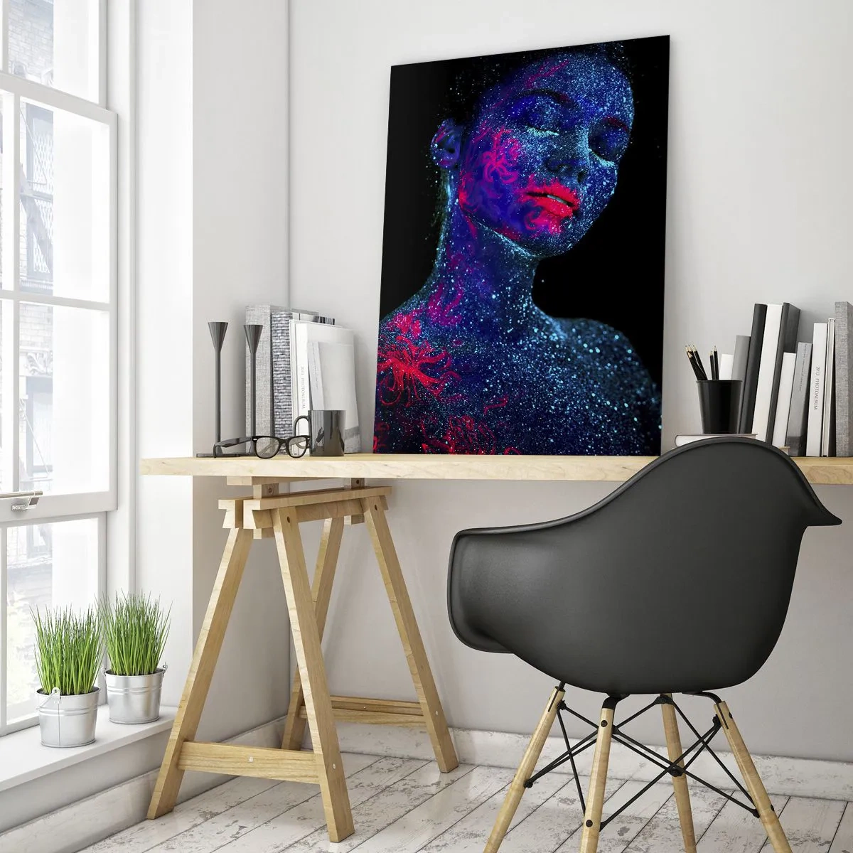 Billede på glas - I stjernestøv - 50x70 cm