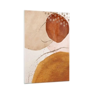 Billede på glas - Rundhed og bevægelse - 70x100 cm