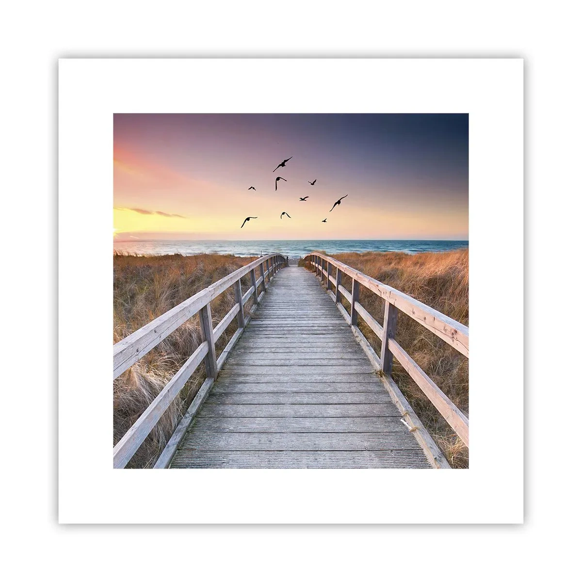 Plakat - Rummet med højder - 30x30 cm