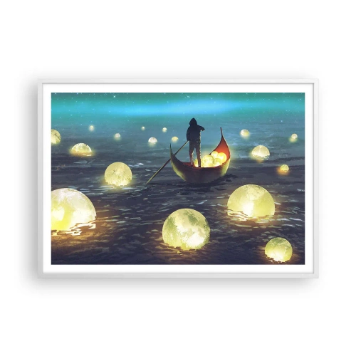 Plakat i hvid ramme - Ting, som filosoffer aldrig har drømt om - 100x70 cm