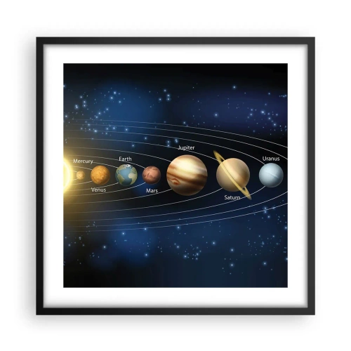 Plakat i sort ramme - En ud af ti - 50x50 cm