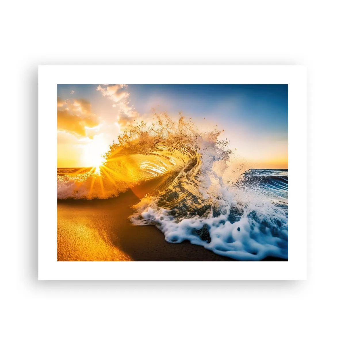 Plakat - Leg på sandet - 50x40 cm