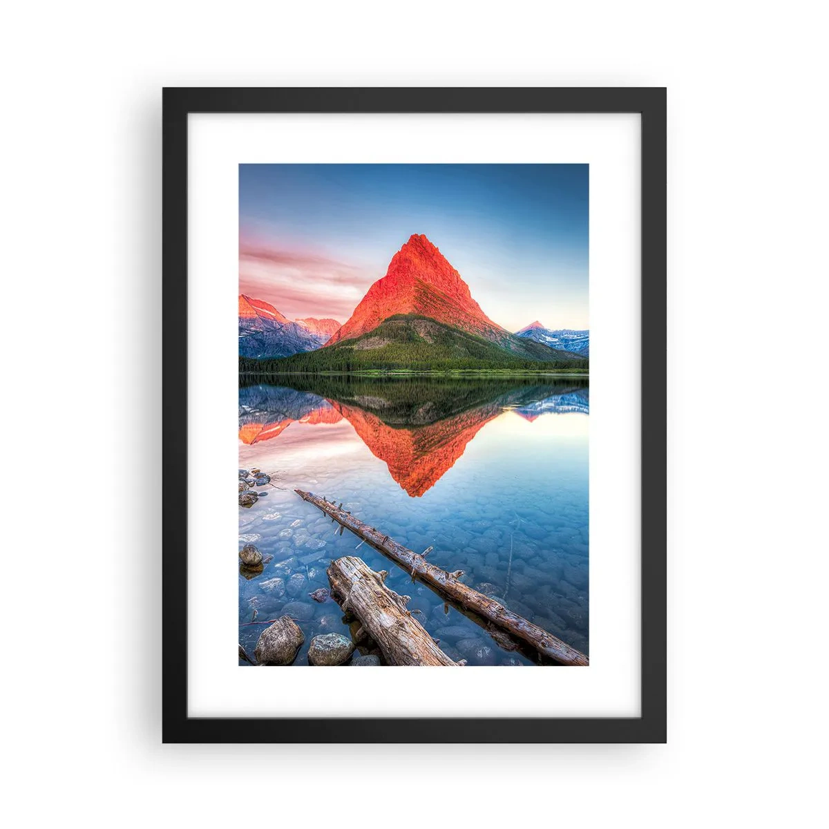 Plakat i sort ramme - Varme og kulde - 30x40 cm