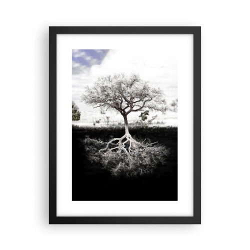 Plakat i sort ramme - Opdagelse af verdens natur - 30x40 cm