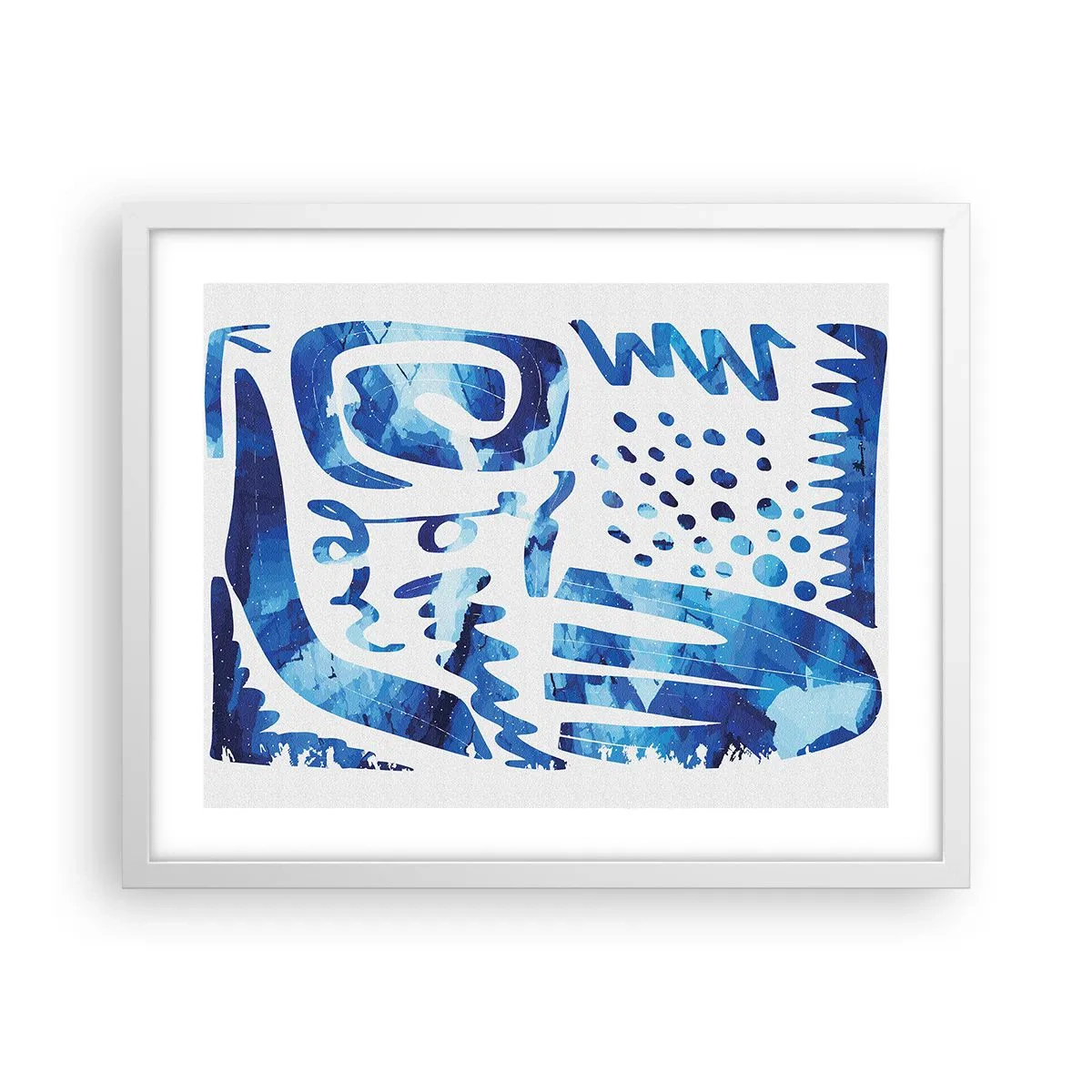 Plakat i hvid ramme - Tilbage til rødderne - 50x40 cm