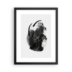 Plakat i sort ramme - Kom frem fra det sorte - 30x40 cm
