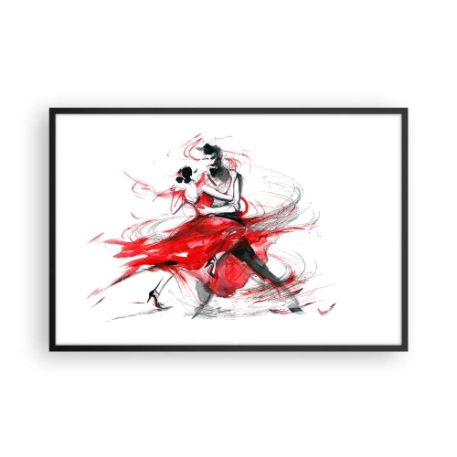 Plakat i sort ramme - Tango - passionens rytme - 91x61 cm