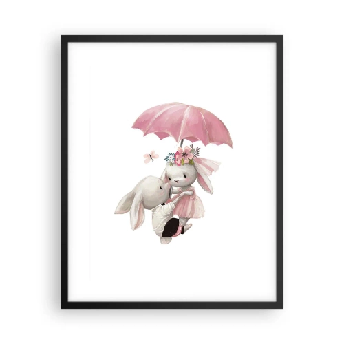 Plakat i sort ramme - Det er kærlighed - 40x50 cm