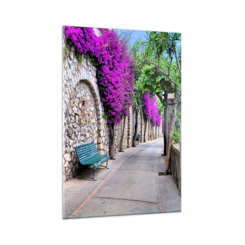 Billede på glas - Lad os mødes så hurtigt som muligt - 80x120 cm