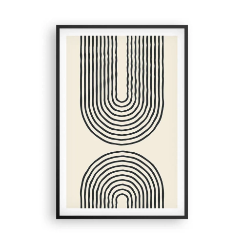Plakat i sort ramme - Kommer snart... - 61x91 cm