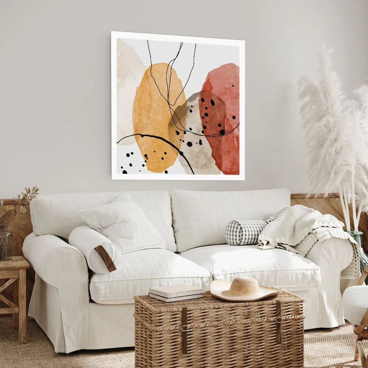 Plakat - Som lys, klar luft - 60x60 cm