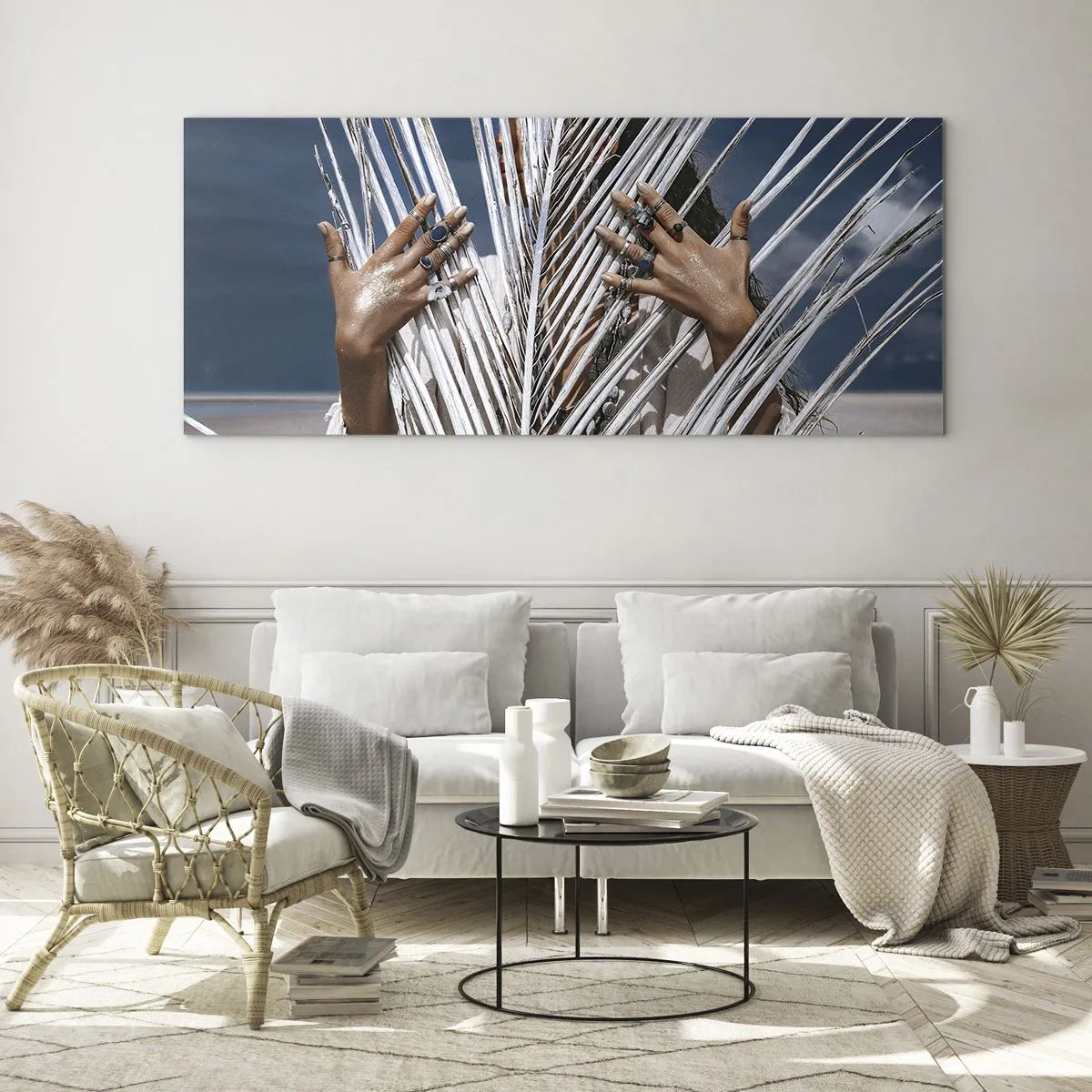 Billede på glas - Shamanens kæreste? - 140x50 cm