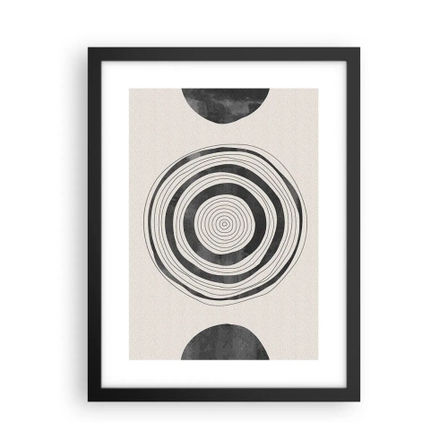 Plakat i sort ramme - Det vigtige er det, der er imellem - 30x40 cm