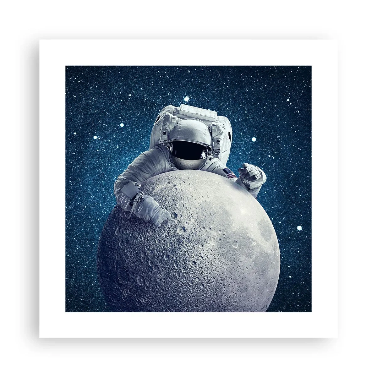 Plakat - Kosmisk spøgefugl - 40x40 cm