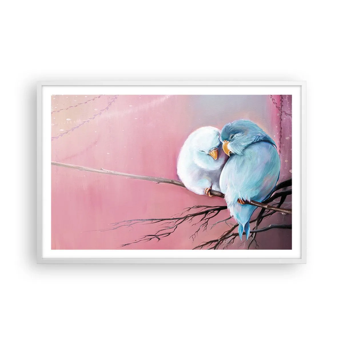 Plakat i hvid ramme - Hvad er der at tilføje?.... - 91x61 cm