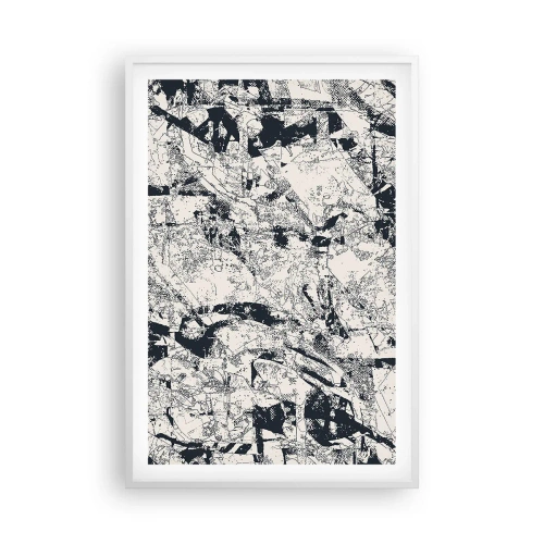 Plakat i hvid ramme - Modsætningernes gennemtrængning - 61x91 cm