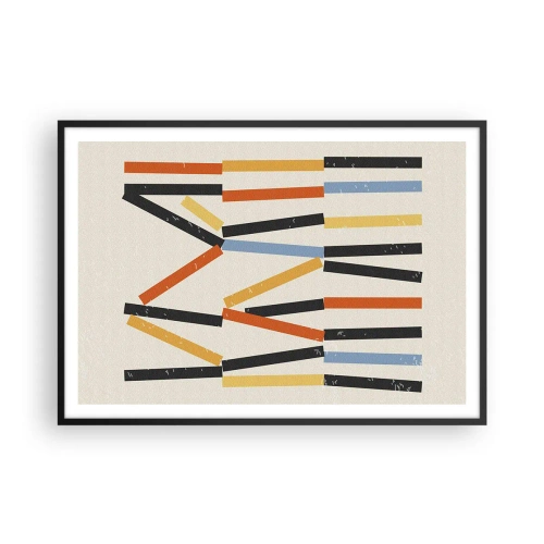 Plakat i sort ramme - Vandret komposition - 100x70 cm