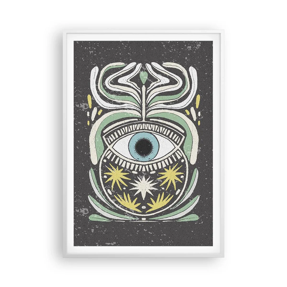 Plakat i hvid ramme - Stammeritualer - 70x100 cm