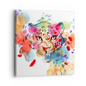 Lærredstryk - Billede på lærred - Skønheden og udyret - 40x40 cm